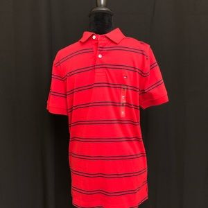 Tommy Hilfiger Men's Shirt Size M Red Short Sleeve